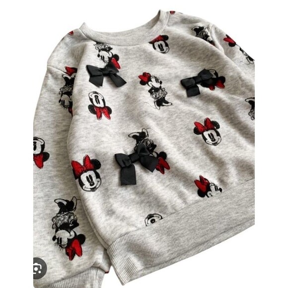 Toddler Girls Disney Minnie Mouse Bow Sweatshirt - Size; 4T - NWT - Picture 2 of 7
